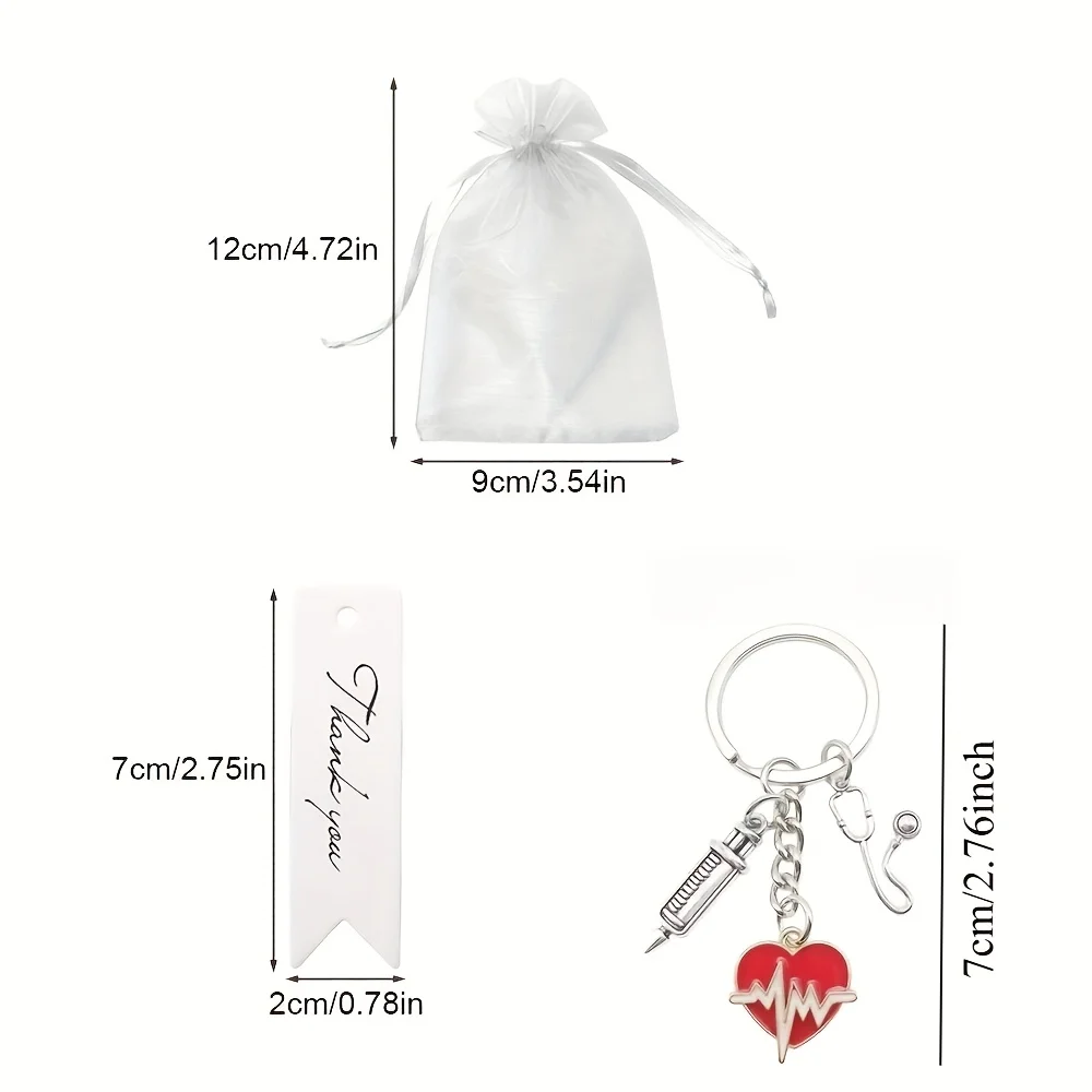 Stethoscoop Sleutelhanger Cadeauset voor Zorgverleners - Afbeelding 3